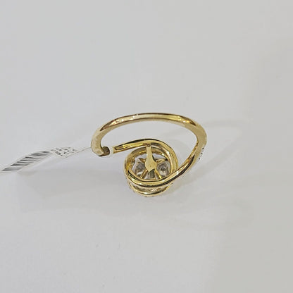 Real 14k Yellow Gold Diamond Ladies Ring Women Engagement Wedding - Reva Jeweler