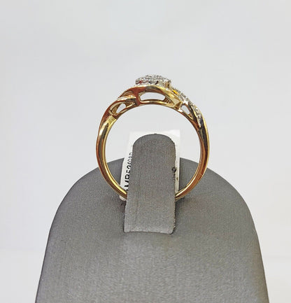 Real 14k Yellow Gold Diamond Ladies Ring Women Engagement Wedding - Reva Jeweler