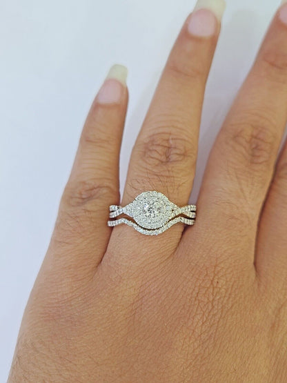 Real 14k Yellow Gold Diamond Ladies Ring Women Engagement Wedding - Reva Jeweler