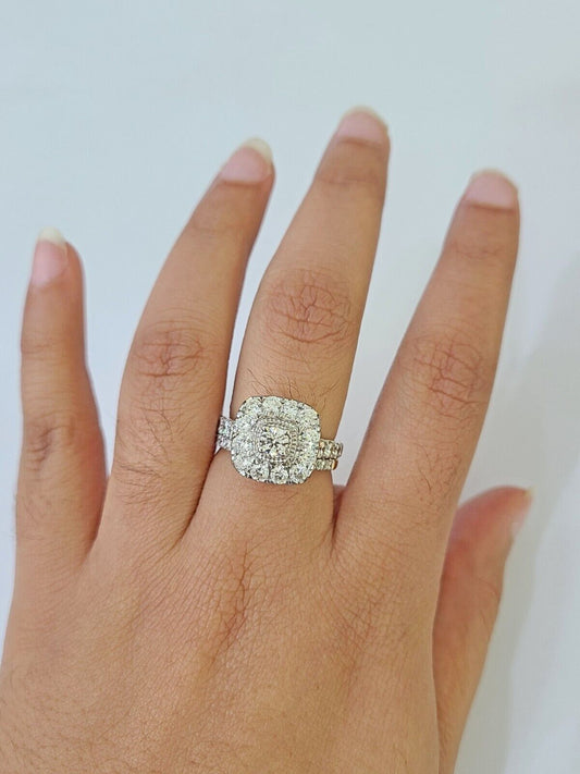 Real 14k Yellow Gold Diamond Ladies Ring Women Engagement Wedding - Reva Jeweler