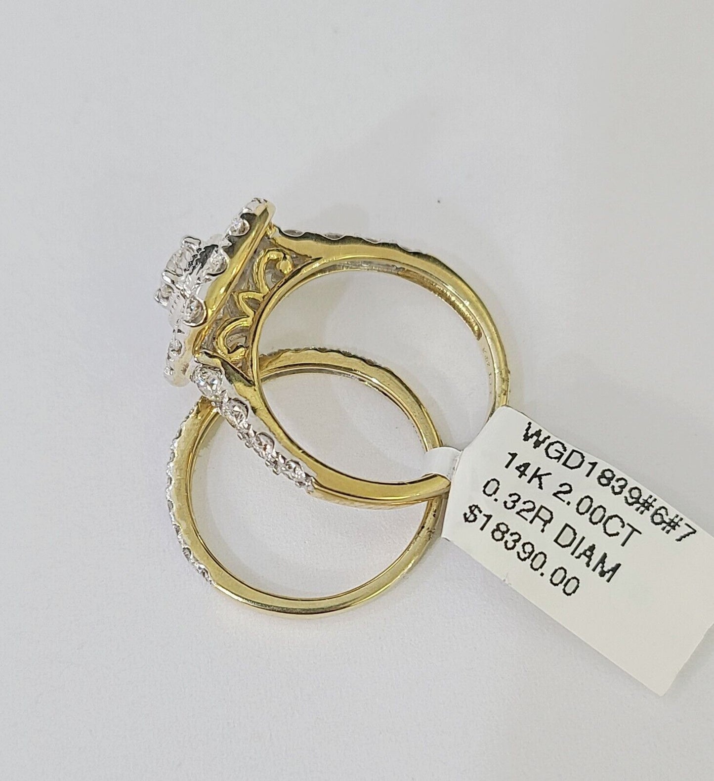 Real 14k Yellow Gold Diamond Ladies Ring Women Engagement Wedding - Reva Jeweler