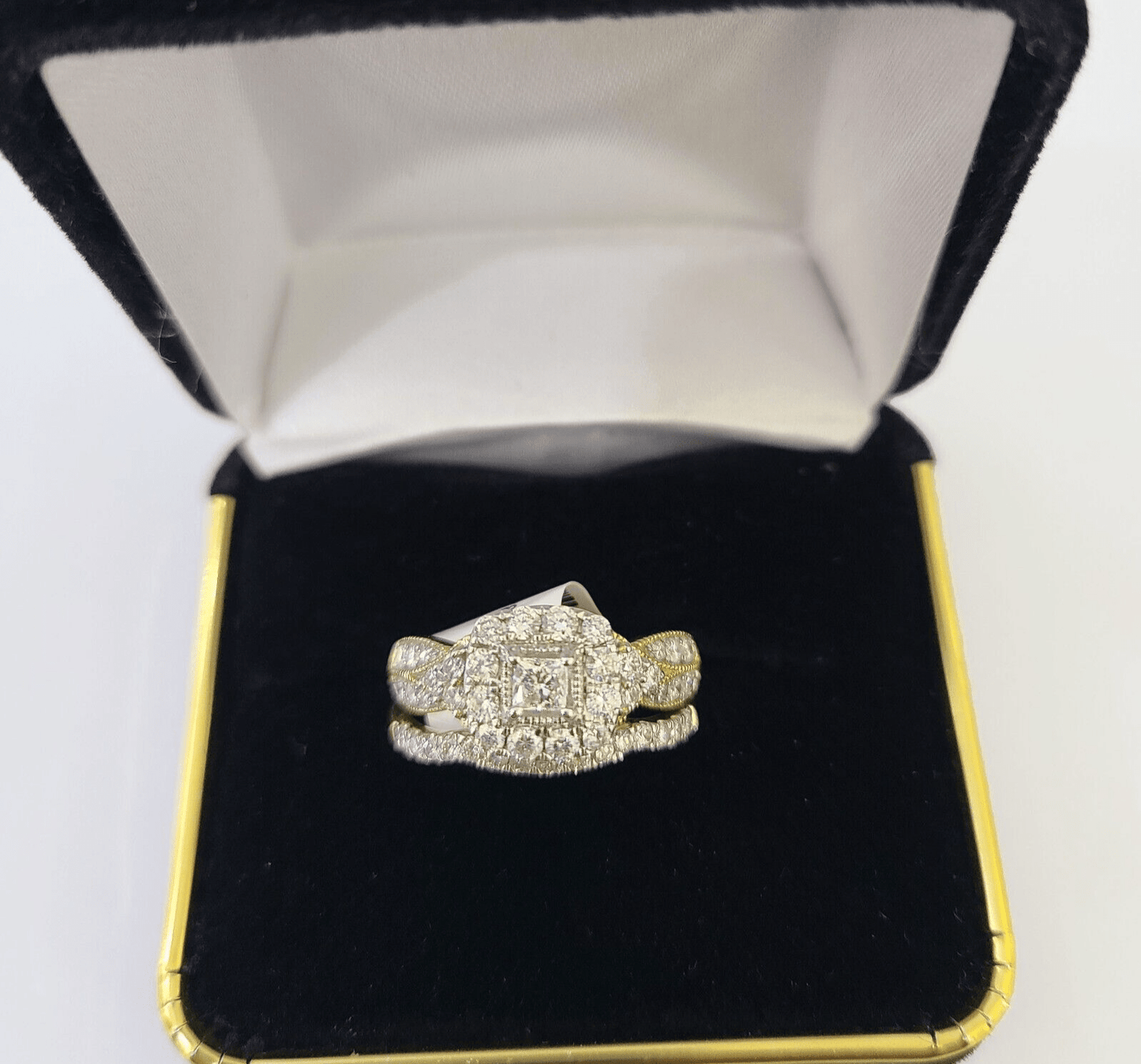 Real 14k Yellow Gold Diamond Ladies Ring Women Engagement Wedding - Reva Jeweler
