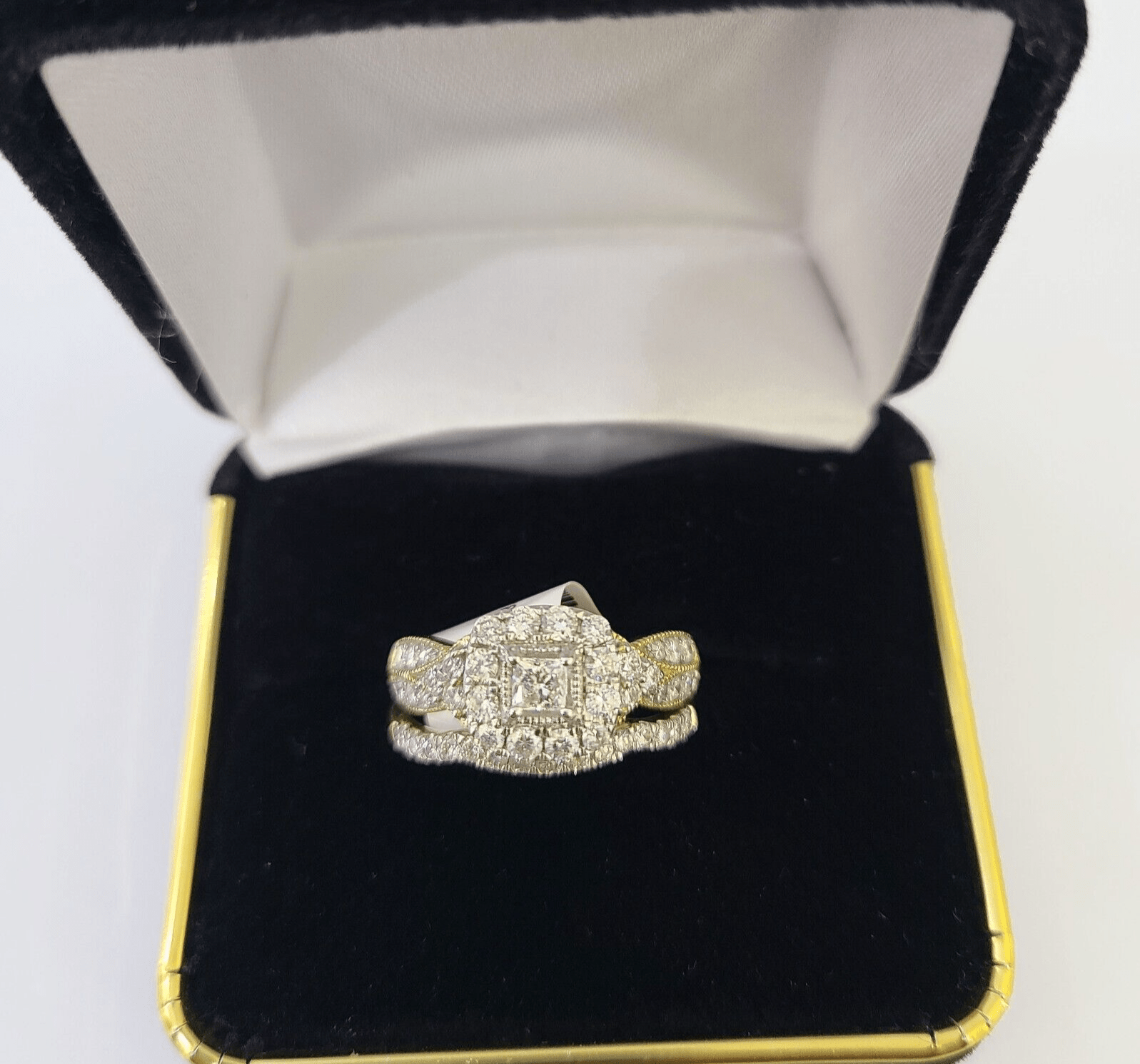 Real 14k Yellow Gold Diamond Ladies Ring Women Engagement Wedding - Reva Jeweler