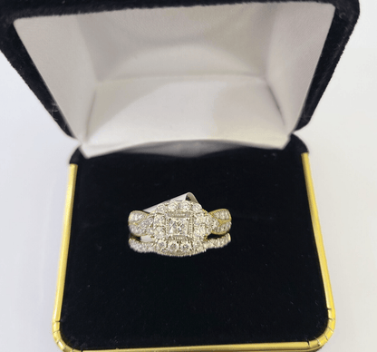 Real 14k Yellow Gold Diamond Ladies Ring Women Engagement Wedding - Reva Jeweler