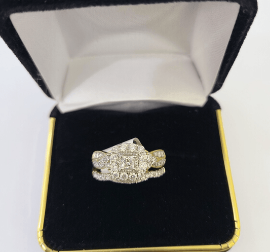 Real 14k Yellow Gold Diamond Ladies Ring Women Engagement Wedding - Reva Jeweler