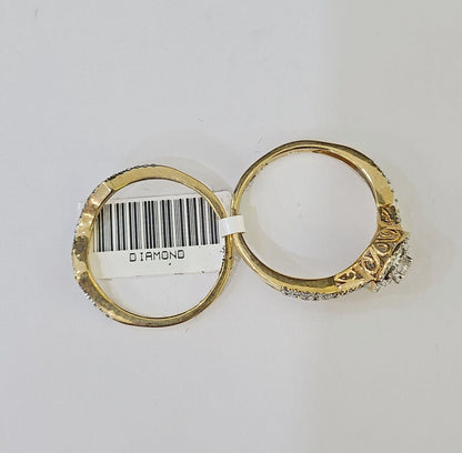 Real 14k Yellow Gold Diamond Ladies Ring Women Engagement Wedding - Reva Jeweler