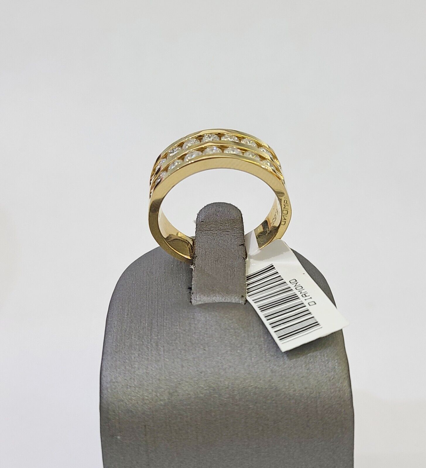 Real 14k Yellow Gold Diamond Mens Ring Band Wedding Genuine Natural - Reva Jeweler