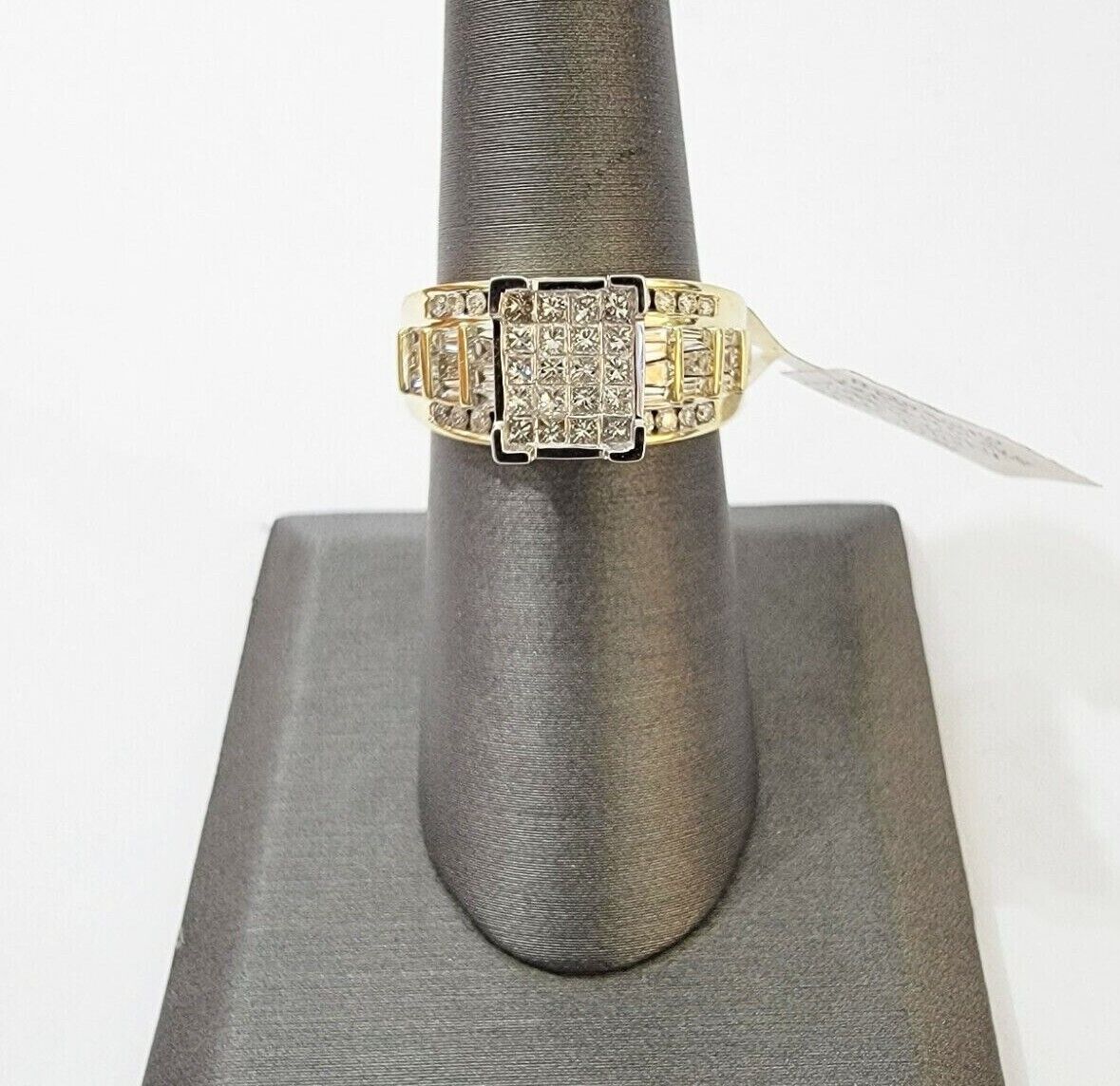 Real 14k Yellow Gold Diamond Ring 1 CT Diamond Ladies Women Band, VALENTINE SALE - Reva Jeweler