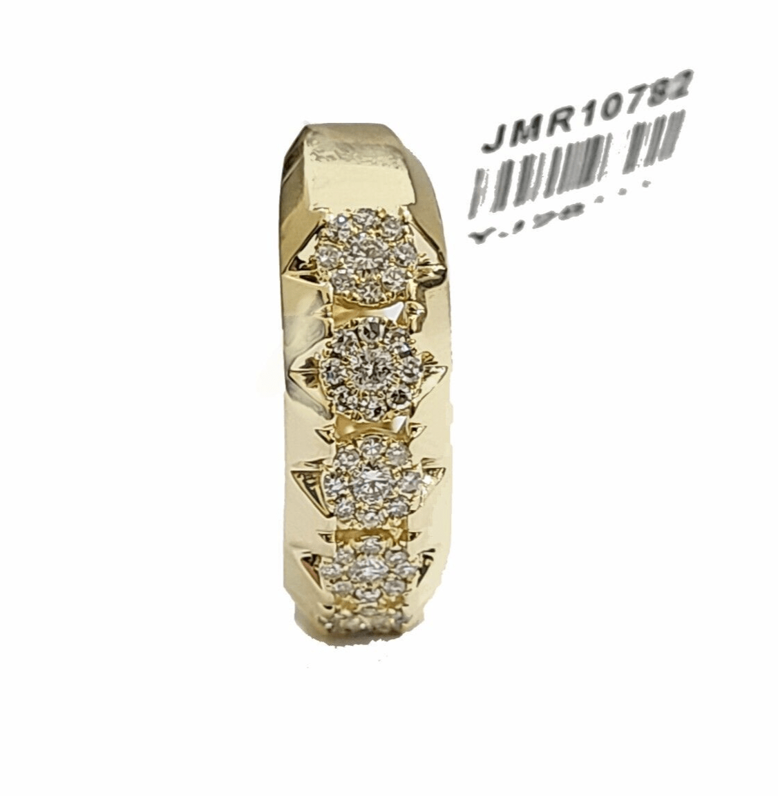 Real 14k Yellow Gold Diamond Ring White Genuine 0.73CT Diamonds 14kt Size 10 - GoldenlinQ