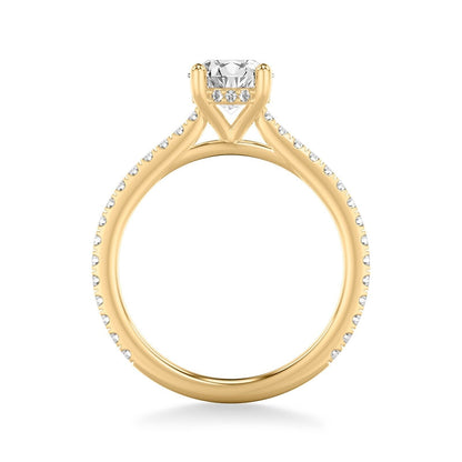 Real 14k Yellow Gold IGI Certified 1.25CT Lab Created Diamond Ring Round VS - Reva Jeweler