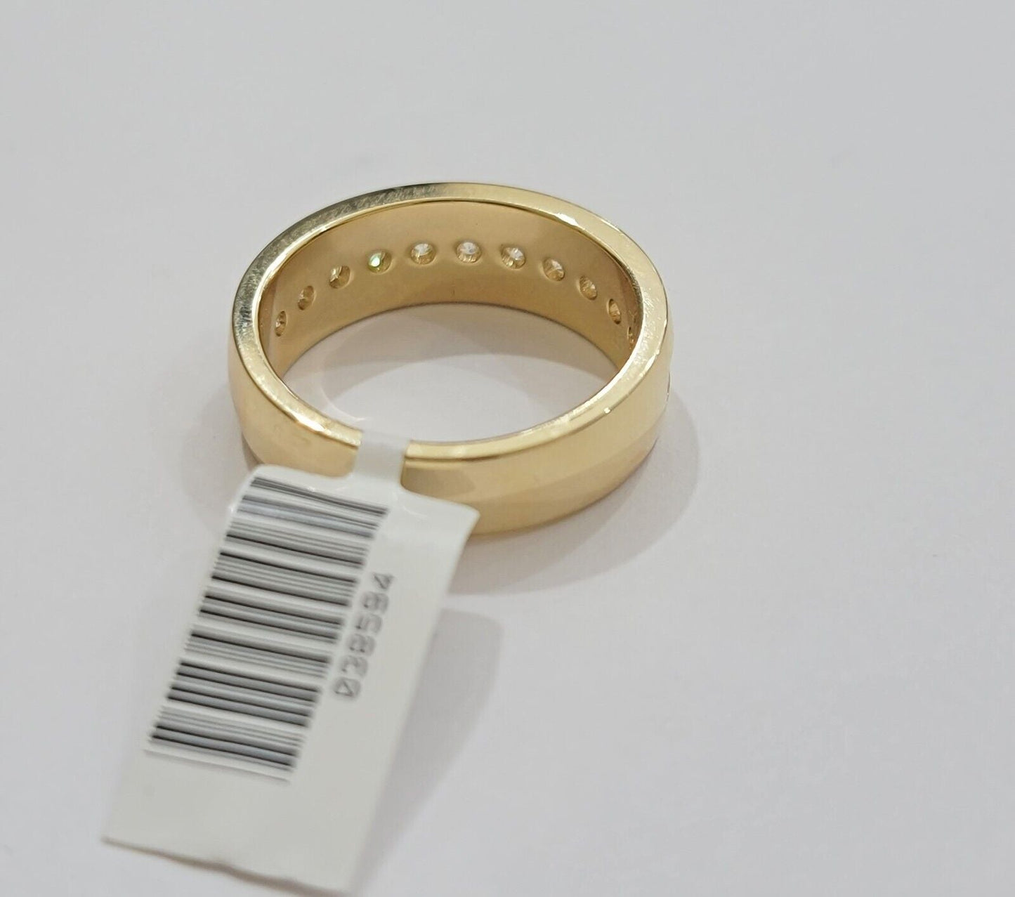 Real 14k Yellow Gold Mens Band Ring 1CT Diamonds Wedding Engagement Anniversary - Reva Jeweler
