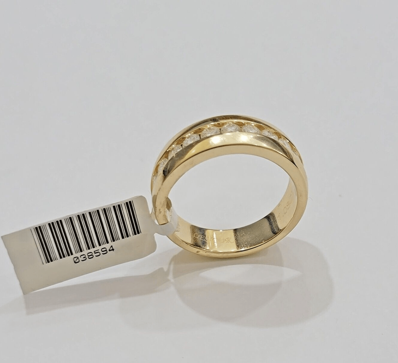 Real 14k Yellow Gold Mens Band Ring 1CT Diamonds Wedding Engagement Anniversary - Reva Jeweler