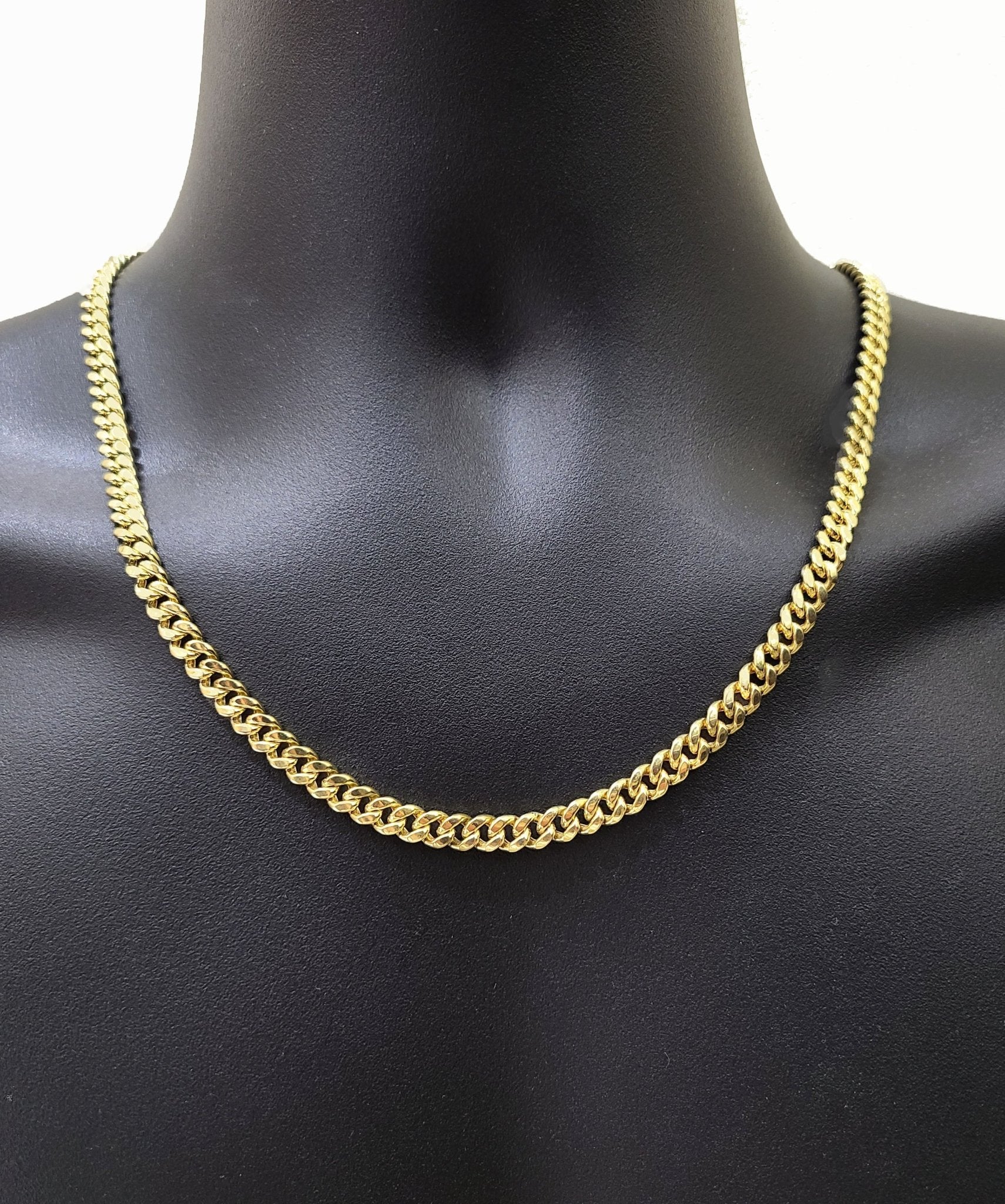 Real 14k Yellow Gold Miami Cuban Link Chain 6mm 26" Necklace Box Lock Choker