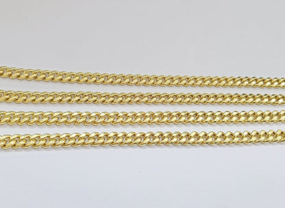 Real 14k Yellow Gold Miami Cuban Link Chain 6mm 30" Necklace Box Lock Choker