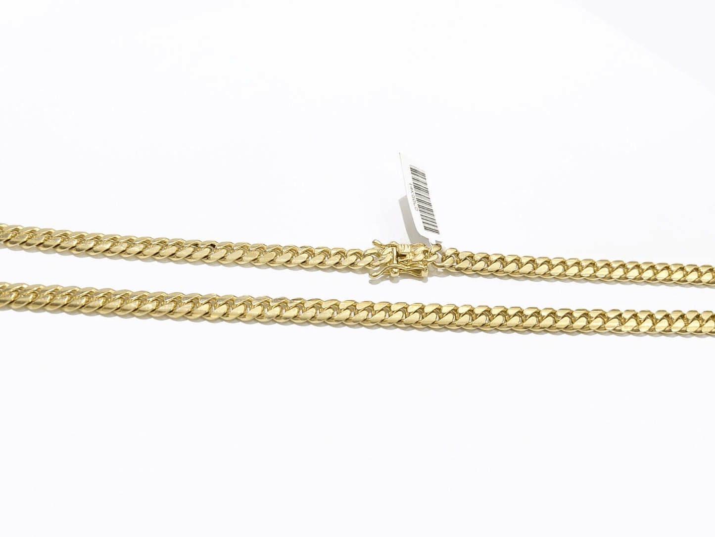 Real 14k Yellow Gold Necklace Miami Cuban Chain 6mm 26" inch 14kt Unisex Chain - GoldenlinQ