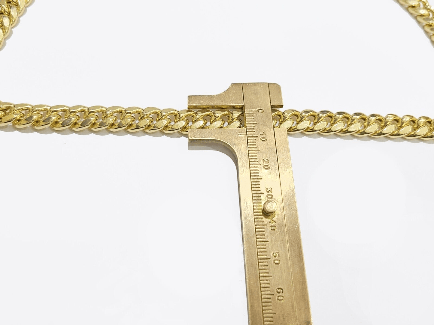 Real 14k Yellow Gold Necklace Miami Cuban Chain 9mm 20" inch 14kt Unisex Chain - GoldenlinQ