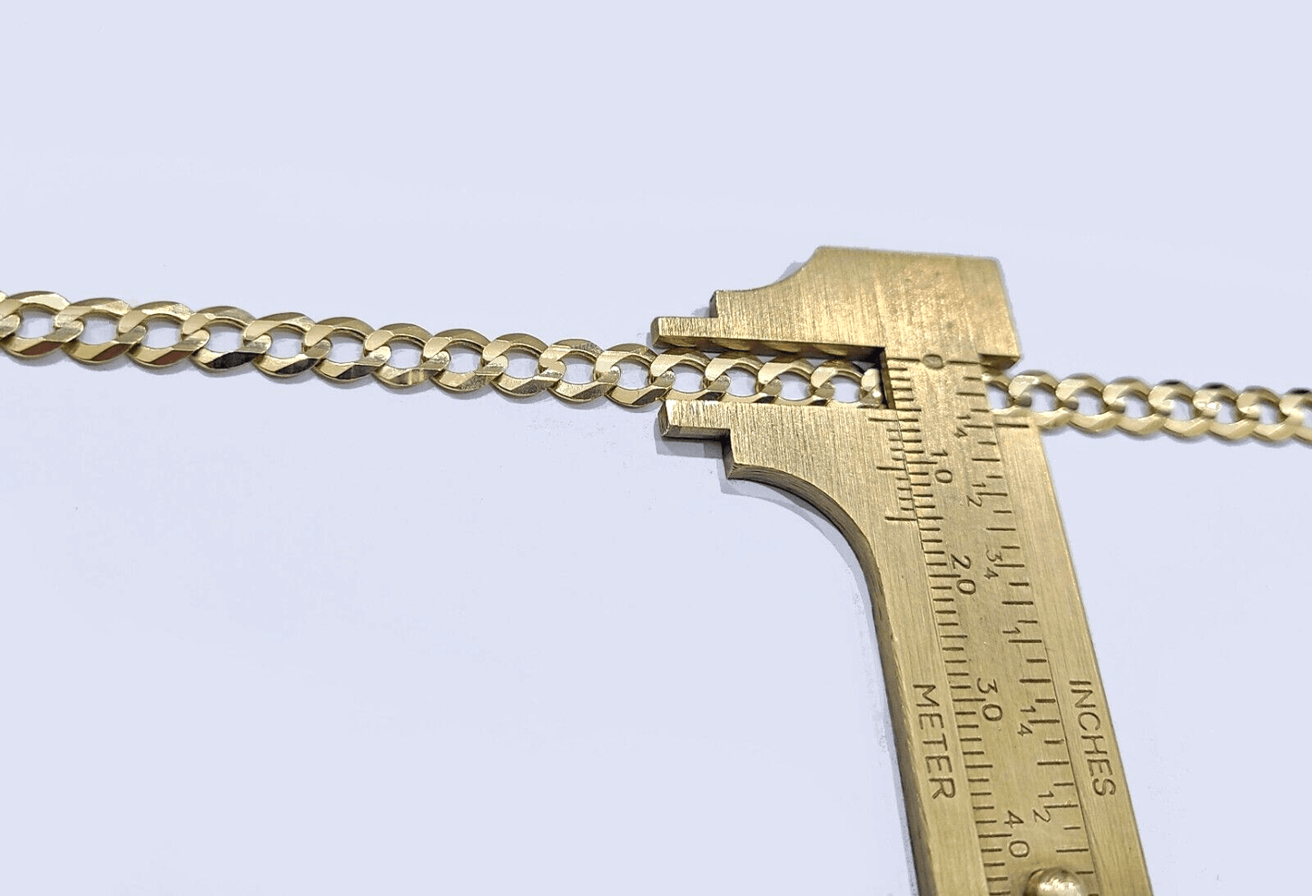 Real 14k Yellow Solid Gold 6mm Cuban Curb Link Bracelet 8'' inch 14kt Unisex - GoldenlinQ