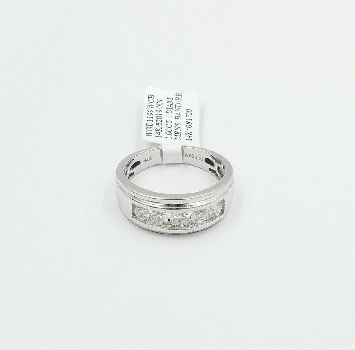 REAL solid 14k Gold Diamond Mens Band Engagement Wedding 1 CT Ring White Yellow - Reva Jeweler