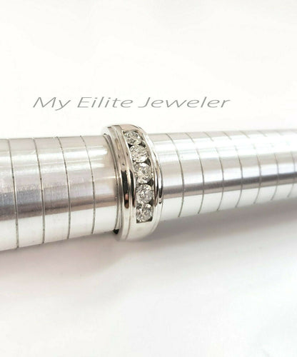 REAL solid 14k Gold Diamond Mens Band Engagement Wedding 1 CT Ring White Yellow - Reva Jeweler