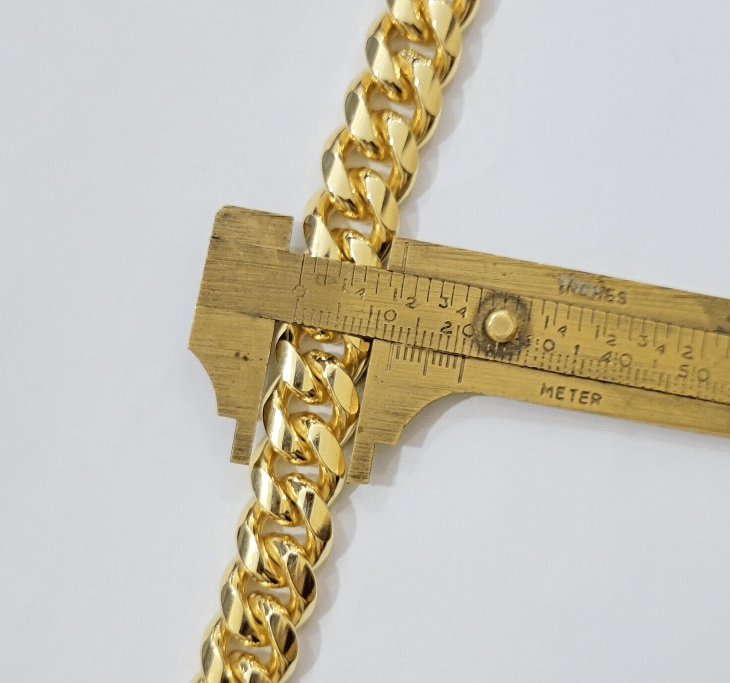 Solid 10k Gold Bracelet 12mm Miami Cuban Link 9 Inch Box Clasp Mens REAL 10KT - Reva Jeweler
