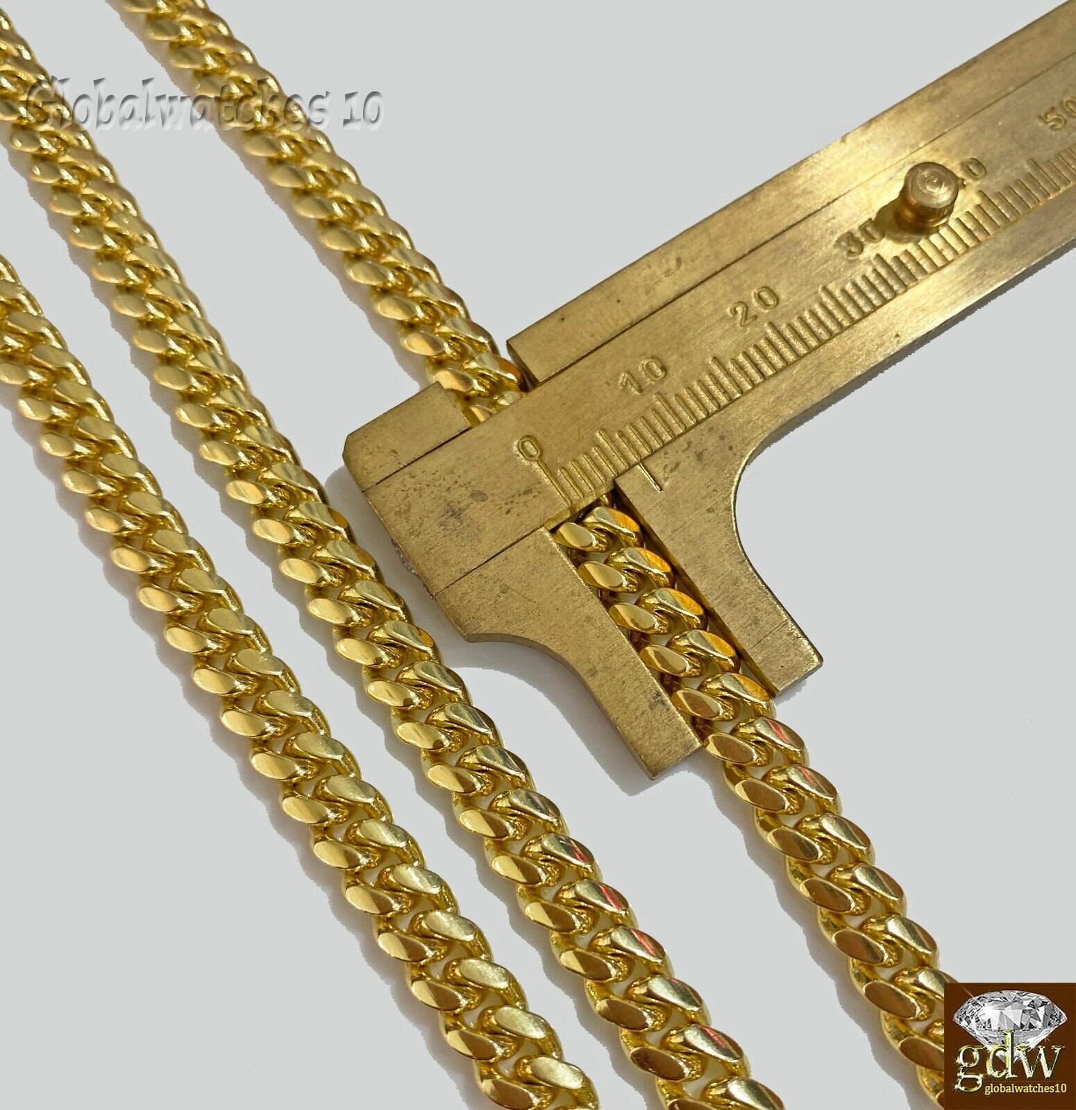 Solid 10k Gold Miami Cuban Link Chain Necklace & Bracelet Set Box Lock Men Heavy - Reva Jeweler