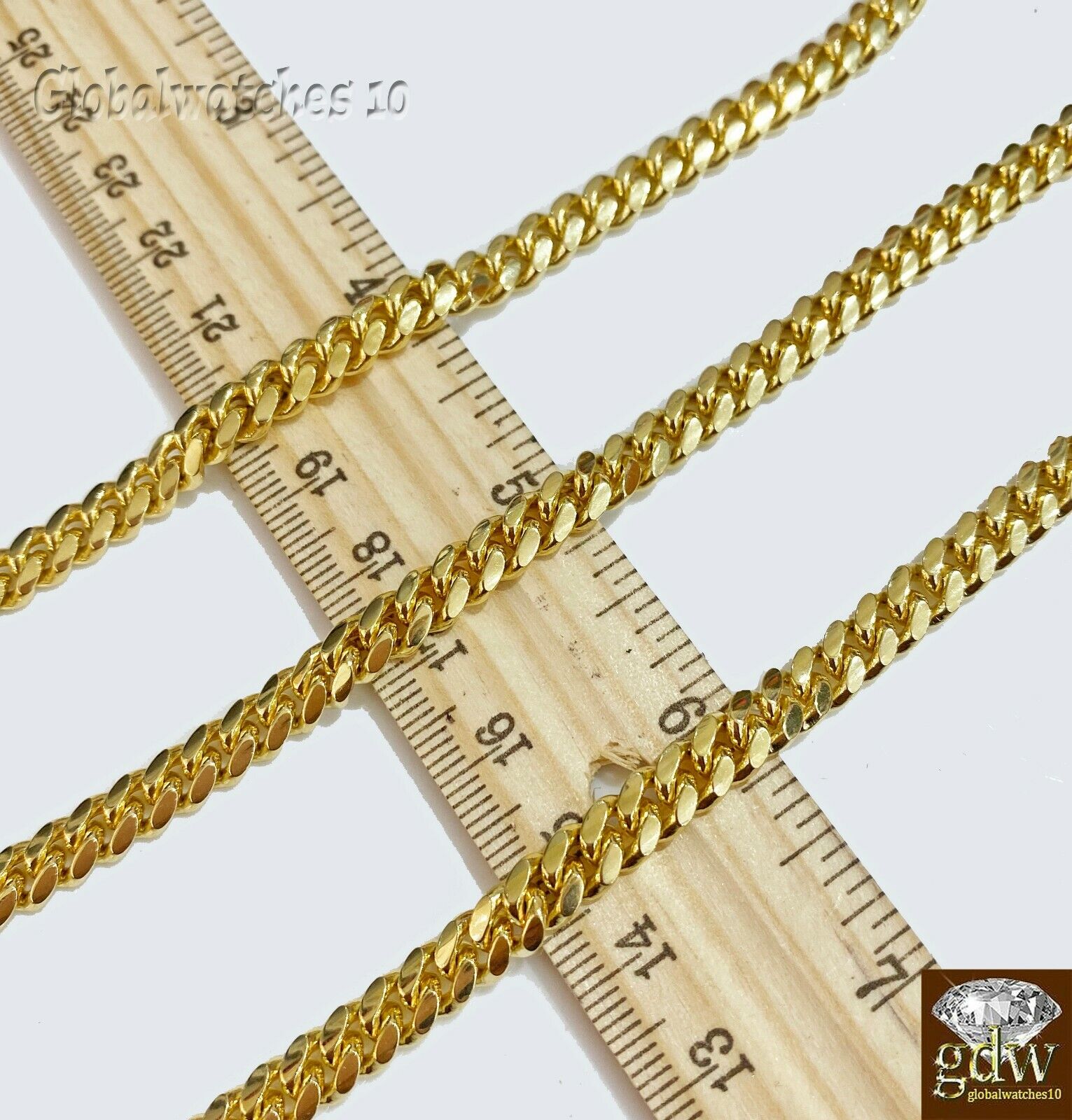Solid 10k Gold Miami Cuban Link Chain Necklace & Bracelet Set Box Lock Men Heavy - Reva Jeweler