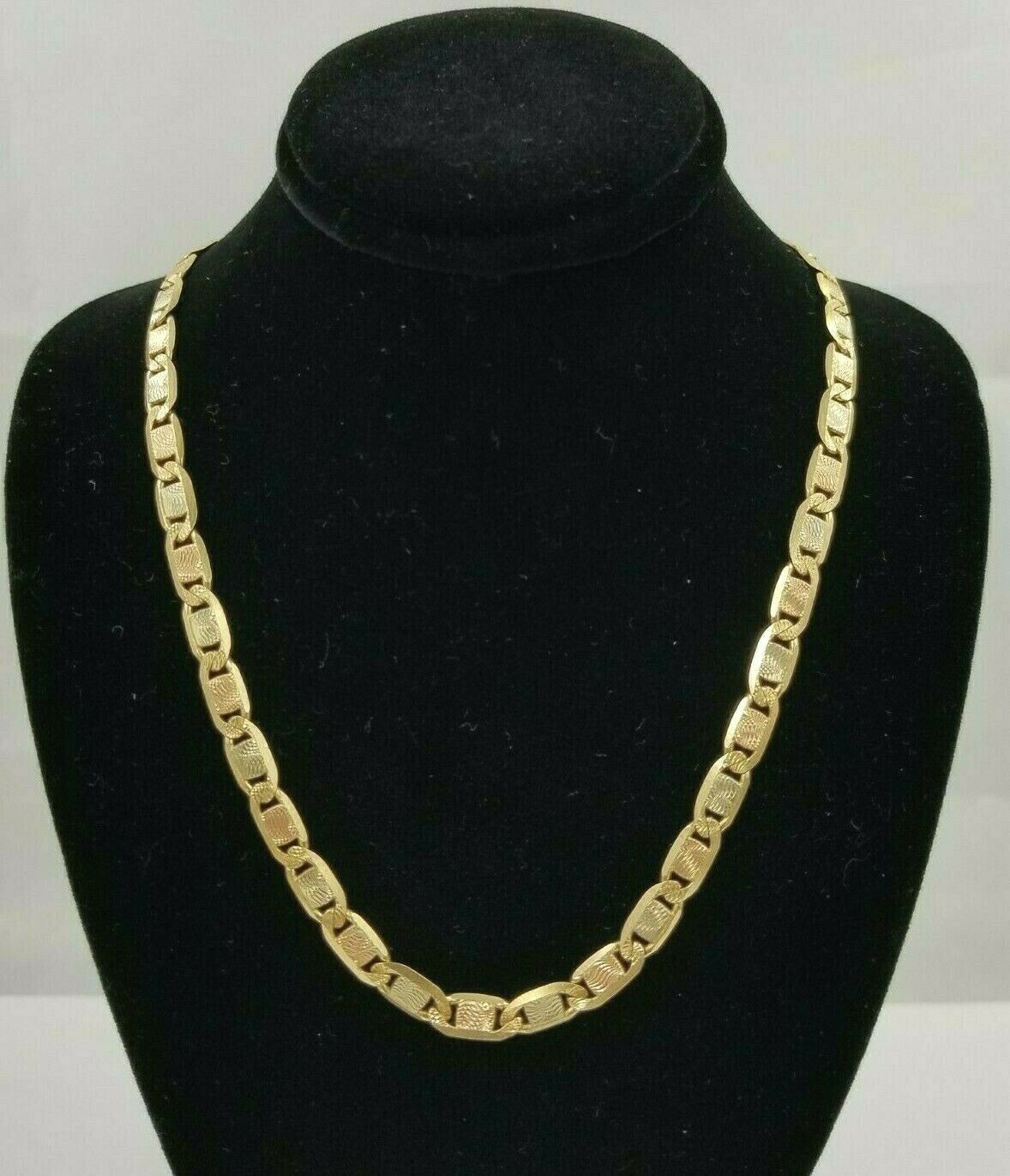 SOLID 14K Gold Necklace Men Women 5mm 18" 20" 22" 24" Heavy REAL 14KT Trio Gold - Reva Jeweler