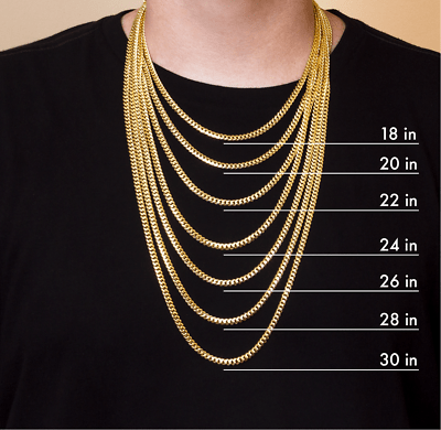 Solid Real 10k Gold Chain Miami Cuban Link 6mm Box Lock 22" Yellow Gold Necklace - Reva Jeweler