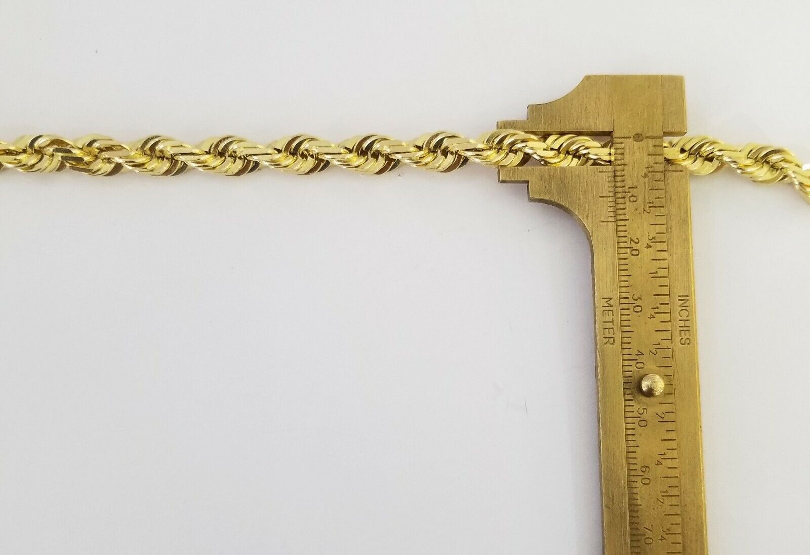 Solid Real 10K Yellow Gold Rope Bracelet 8" Inch 7mm 10kt Real gold men women - Reva Jeweler